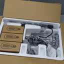 PESRAE Dimmable Industrial Floor Lamp, Farmhouse Floor Lamp Standing Lamp with 3 Elegant Teardrop Cage Heads & Included 3 x 1200LM Edison LED Bulbs, Tall Lamp for Living Room, Bedroom (Matte Black)