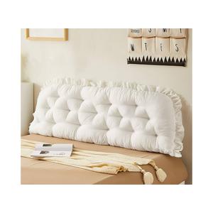 Headboard Wedge Pillow King Queen Bed Wedge Headboard Wedge Pillow Queen Cartoon Headboard Pillow Daybed Pillows Length of Back Twin,for Couch Sofa Backrest Long Pillow,White 60x100 cm
