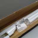 41 to 103 Inch Tension Curtain Rod No Drill White Shower Curtain Rod Extra Long Heavy Duty Tension Rod for Windows, Patio, Bathroom - Renter Friendly Adjustable Curtain Rods