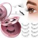 Magnetic Eyelashes with Applicator Natural Look: 2 Pairs, No Glue and Liner Needed, Wendy, CX0220, 079+B01-2