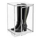 DAYOOH 1 Pack Tall Cowboy Boot Storage Box, XX-Large Acrylic Western Boot Organizer Clear, Fits Men's & Women's Shoes Up to Size 15, Magnetic Front Door Tall Boot Organizer