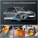 Cordless Buffer Polisher 6 inch with 2Pcs 2.0Ah Rechargeable Batteries Compatible with Makita,and 1 Adapter Charger, 6 variable speed 5500RPM cordless sander, for Car Detailing/Polishing