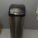 NINESTARS DZT-50-6 The Original Automatic Motion Sensor Trash Can, 13.2 Gal. / 50 L., Stainless Steel