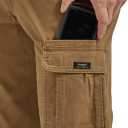 Wrangler Authentics Mens Relaxed Fit Stretch Cargo Pant (Beige, M)