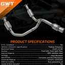 Catalytic Converter Compatible with 2014-2018 Chevy Silverado 1500/ GMC Sierra 1500 4.3L /5.3L, 2015-2019 Chevy Suburban/Tahoe/GMC Yukon/Yukon XL 5.3L, High Flow Catalytic Convertor - EPA Compliant