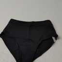 OVRUNS Period Swimwear Bikini Menstrual Leakproof Swim Bottoms Waterproof for Teens Girls Women (Medium, Black)