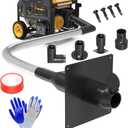 Generator Exhaust Extension Silencer Kit with Upgraded 304 Stainless Steel Flex Pipe Hose and Muffler Reduce Noise by 50% Three Adapters&Mounting Plate Universally Fit for All Portable Generators