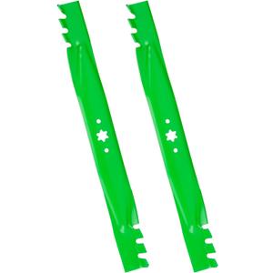 942-04244-X 46 Inch Mower Blades for Cub Cadet XT1 LT46 LTX1045 LTX 1046 RZT L46 XT2 LX 46 ZT1-46 Troy Bilt Mustang XP46 742-04290-X 46" Deck Zero-Turn Lawn Tractor 6 Point Star Toothed Mulching 2 PCS