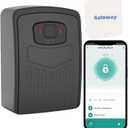 Fingerprint Smart Key Lock Box for Outside, Remote Access Wireless Key Box Operate on iOS/Android APP with WiFi Gateway, Large Capacity Bluetooth Key Safe Box