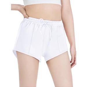 Hvididan Girls Shorts with Soft Liner Pocket Athletic Running Casual, 5-14Y, 140cm