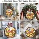 Drum Christmas Ornament 2025 - Music Ornament for Drummers, Drum Gifts for Men Women Boys Girls, Wooden Christmas Ornaments for Tree Decor - Holiday Keepsake & Xmas Gift Exchange Idea