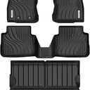 YITAMOTOR Upgraded Floor Mats & Cargo Mat Compatible with 2024-2025 Subaru Crosstrek/Impreza, Custom Fit Crosstrek Floor Liners, All-Weather TPE Includes 1st, 2nd Row, and Trunk Mats, Black