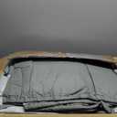 Heavy Duty Travel Trailer RV Cover 14-16ft, 8 Layers Breathable Waterproof Rip-Stop Camper Cover with Adhesive Repair Patches, Gutter, Tire & Additional Straps