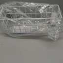 HealthSmart Walker Storage Basket with Cup Holder and Insert Tray, No Tools Needed, White, 16 x 5.5 x 7, Walker Accessories