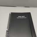 2026-2027 Monthly Planner (7.6'' x 9.6''), from Jan 2026-Jun 2027, 18 Months Calendar 2026 Planner, Agenda Book with Tabs & Pocket, Black