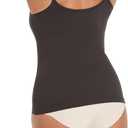 Maidenform womens Shapewear Cami Tank Top, Tummy Control Shapewear for Women, Back-smoothing Fajas Cami (Plus Size, Too) (Black, S)