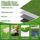 GLOBREEN Fake Grass Pee Pads for Dogs Potty Training, 2 PCS Replacement 2FT X 6FT Artificial Turf Outdoor Rugs for Pets Patio Balcony, with Drainage Hole