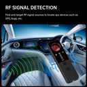 Hidden Camera Detectors Camera Detector - Anti-Spy Camera Detector Bug Detector GPS Tracker RF Signal Scanner Listening Devices Finder Wireless for Bathroom Office Hotel Airbnb Travel Car (Black)