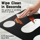 2 x Stove Top Protector for Samsung 30 5-Burner Gas Range, Compatible with Models NX60A6111, NX60A6311, NX60A6611, NX60A6751 - Reusable, Non-Stick Teflon Coating & Easy Clean Splatter Guard