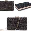 CARIEDO Women's Sparkling Clutch Purse Elegant Glitter Evening Bags Bling Evening Handbag for Dance Wedding Party Prom Bride