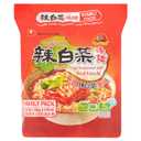 (4 pack) Nongshim Kimchi Spicy Red Chili Ramyun Ramen Noodle Soup Pack, 4.2oz X 4 Count, Shelf-Stable
 (EXP 03/31/27)