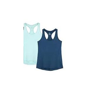 icyzone Women's Racerback Workout Athletic Running Tank Tops (Pack of 2 M