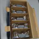 Zulay Kitchen 5 Pack Glass Meal Prep Containers with Lids - Airtight, Premium Borosilicate Glass Food Storage Containers - Microwave, Freezer & Oven Safe, BPA Free - Gray