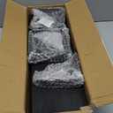 BAYKA Wall Mounted Floating Shelves, Wood Floating Wall Shelf for Books & Decor, Small Space-Saving Display & Organizer, BlackSet Of 4