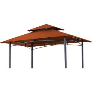 SCOCANOPY Replacement Canopy Grill BBQ Gazebo Roof Top, for Gazebo Model L-GG001PST-F,Rust Red
