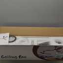 42" Wood Ceiling Fan with Lights Remote Control,Quiet DC Motor 3 Blade Ceiling Fans for Patio Living Room, Bedroom, Office,Indoor Outdoor(Raw wood+White)