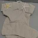 4 Pcs Coastal Christmas Stockings 18 Inch Beach Nautical Linen Socks with Starfish Christmas Large Ocean Stocking Bags Hanging Socks for Xmas Tree Fireplace Holiday Ocean Party Decor