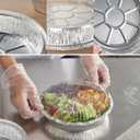 CURTA 7" Round Aluminum Foil Pans with Clear Lids | Heavy Duty | Great for Broiling, Baking, Storage, Roasting, Takeout, Air Fryer | 30 Pack