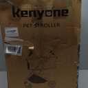 Kenyone 3-in-1 Pet Stroller for Small Medium Dogs Puppy Cat Stroller with Detachable Carrier & Pad Lightweight Foldable Aluminum Alloy Frame Dual No-Zip Entry(Pink)