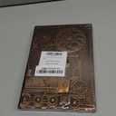 Train Embossed Leather Journal Notebook - 3D Handmade Vintage Train Journals Travel Diary with Lined Paper Antique Leather Sketchbook Writing Journals Train Gift for Women & Men (A5, Red Bronze)