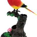 Tipmant Electronic Talking Parrots Realistic Electric Birds Toy Office Home Wall Room Table Decoration Recording Voice & Playback Kids Toys Birthday Gifts (Red)