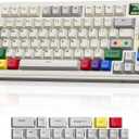 BOYI C75 Wireless Retro Mechanical Keyboard with Screen,BT 5.0/2.4GHz/USB-C/USB-A,Custom Hot Swappable RGB Backlit,75% Gasket Mounted Compact Keyboard for Gaming/Typing/Win/Mac/PC(Beige,Linear Switch)