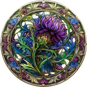 KAAYEE Wooden Jigsaw Puzzles-3D Visual Effect Scotch Thistle Wooden Puzzle Adult Unique Shape Wooden Puzzle Wooden Jigsaw Puzzle for Adult,Puzzle for Adults,Family Games (L-13.4 * 13.4in-300pcs)