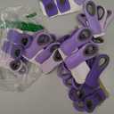 COOK WITH COLOR Bag Clips with Magnet for Food Storage with Airtight Seal Grip for Bread, Snack and Food Bags, Lavender, Pack of 10