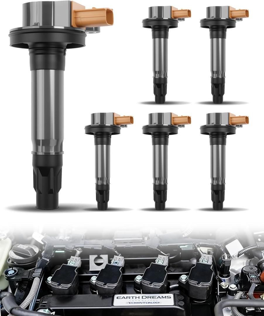 F150 Explorer Transit Upgraded Ignition Coil Pack Compatible with Expedition Flex Taurus Lincoln MKS MKT 2011 2012 2013 2014 2015 2016 3.5L V6 Replace# UF646 DG549,Set Of 6