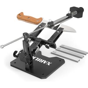 GEN3 Guided Knife Sharpening System, Aluminium | Professional knife sharpener, Knife Sharpening Kit W / 3 Al Plates Diamond (320#, 800#, 2000#) for For Hunting & Kitchen Knives