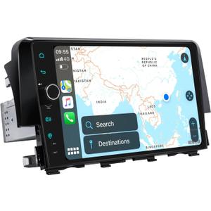 JOYING Car Radio for Honda Civic 2016-2021 Android 12 Car Stereo 9 Inch Head Unit 8GB+128GB with Wireless Carplay Android Auto Mirror Link GPS Navigation Bluetooth 5.0 HDMI Output(JY-HZ145N8)