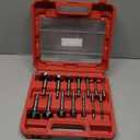 ZKH Forstner Bit Set, 14 PCS Forstner Drill Bit Set for Woodworking, Made of Alloy Steel, Forstner Bits for Hardwood, Softwood, Plastic, Suitable for a Wide Range of Machines