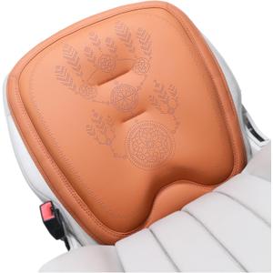Comfort Dreamcatcher Car Seat Cushion Non-Slip - Relaxing, Optimal Support & Posture for Long Drive (Single Seat (Cognac Brown))