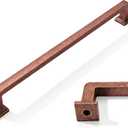 khtumeware 6 Pack 8-13/16 inch Hole Center Antique Copper Cabinet Pulls Handles Vintage Drawer Pulls Solid Cabinet Hardware Aged Kitchen Handles for Cabinets Cupboard Handles Drawer Handles