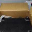 4 in 1 Rolling Makeup Case on Wheels with Drawer and Professional Cosmetic Organizers for Salon Barber - Bright Black