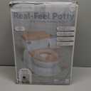 Real Feel 2-in-1 Potty with Wipes Storage, Flushing Sounds & Disposable Liners - Realistic Toilet - Easy to Clean & Assemble - Jool Baby (Pink)