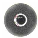 Disposable 7" Organic Hammered Collection Black with Gold RIM Plastic Salad /Desert Plates for Elegant parties, Weddings & All occasions.: 120CT
