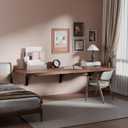 IAE Wall Mounted Folding Table with Pine Wood,48" x 16" Floating Wall Desk,Laundry Folding Table with Shelf Brackets,Fold Down Desk Shelf,Folding Workbench for Home,Dining,Laundry Room,Kitchen,Brown