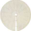 Knitted Christmas Tree Skirt Round Christmas Tree Mat Knit Thick Christmas Tree Decorations Xmas Holiday Home Party(Cream White,92cm/36inch)