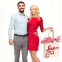 Sadnyy Valentines Day Canvas Tote Bag Embroidery Reusable Valentines Bag Basket Love Heart Gift Bags Cotton Tote with Handles for Wedding Grocery Shopping DIY Craft Valentine's Day Favor